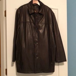 Andrew Marc Men’s Brown Leather Jacket